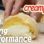 다이어트 안녕~ ASMR : 슈크림빵 : Real Eating Performance(sounds) : creampuff