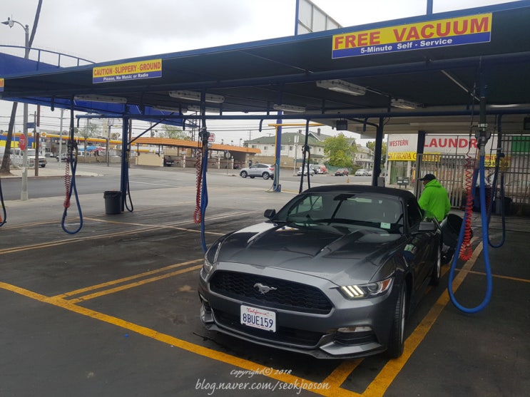 미국렌트카여행 팁 자동세차하기 LA세차장 PICO Car Wash 네이버 블로그