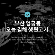 부산 엄궁동 오늘 김해 뒷고기 발견