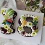 [숫자케이크&이니셜케이크] 18세 소녀의 생일 케이크