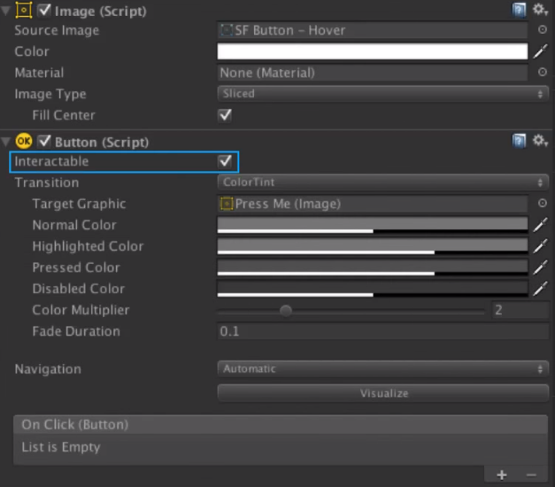 [unity] UI - button : 이벤트 감지 event trigger : 네이버 블로그