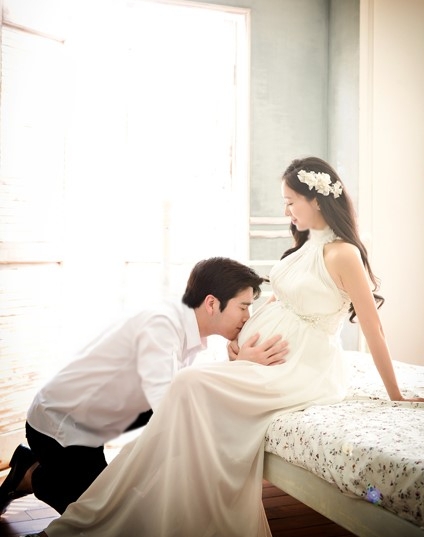 임신 32주 만삭촬영(사진)+초음파 : 네이버 블로그