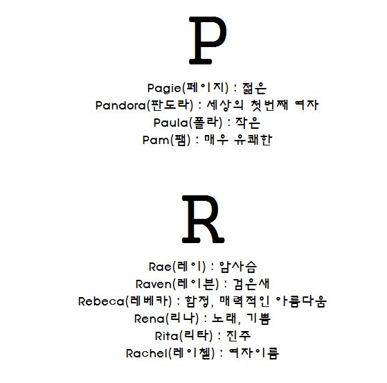 살사입문자를 위한 영어닉네임 만들기(완결편) : 네이버 블로그