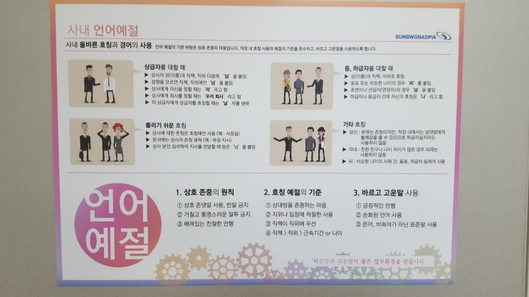 사내언어예절 : 네이버 블로그