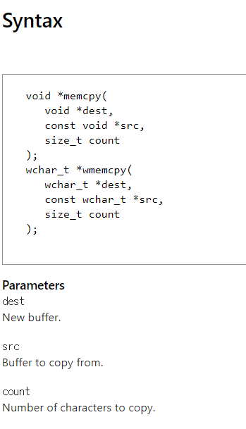 [C/C++] memcpy / wmemcpy : 네이버 블로그