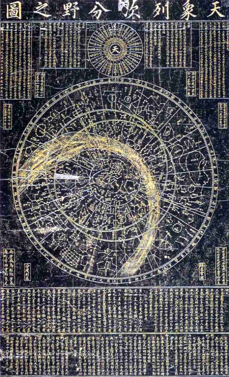 Cheonsang Yeolcha Bunyajido, The 14th-century Korean star map 천상열차분야지도 ...