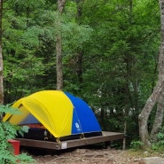 + 캠핑 + 삼봉자연휴양림 with 시에라디자인 컨버터3 (Sierra Designs Convert 3 Tent)
