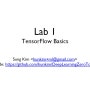 [딥러닝] lab 01 - TensorFlow의 기본적인 operations