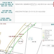 접도구역과 완충녹지