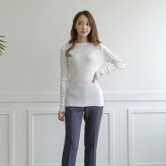 빅사이즈 밑단언발트임 허리뒷밴딩 슬랙스 s~2xl