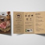 [삿갓유통] 갓돼지 돼지고기 삼겹살 목살 리플렛 디자인