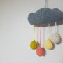knitting :: 코바늘 모빌만들기, 구름모빌 만들기