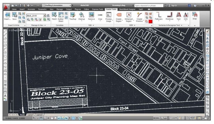 AutoCAD Raster Design Toolset : 네이버 블로그