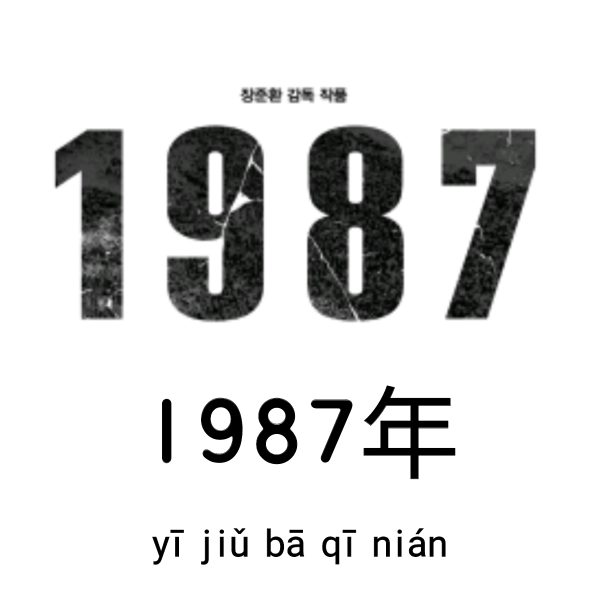 중국어로 년도 읽기_1987년_一九八七年 : 네이버 블로그