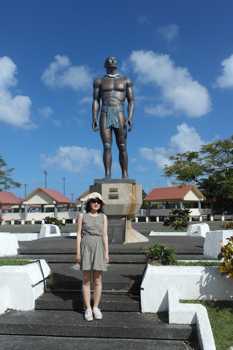 [괌 태교여행 6일차]추장 키푸하 동상(Statue of Chief Quipuha)&차모르야시....