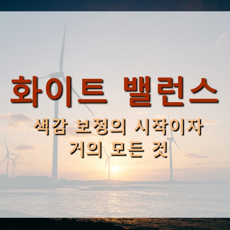 화이트 밸런스 - 색감 보정의 시작이자 거의 모든 것 : 네이버 블로그