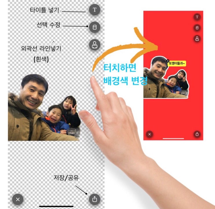 사진 속 인물만 자동으로 쏙 오려내서 투명배경 스티커 사진으로 만들어주는 인공지능 앱 Sticky AI