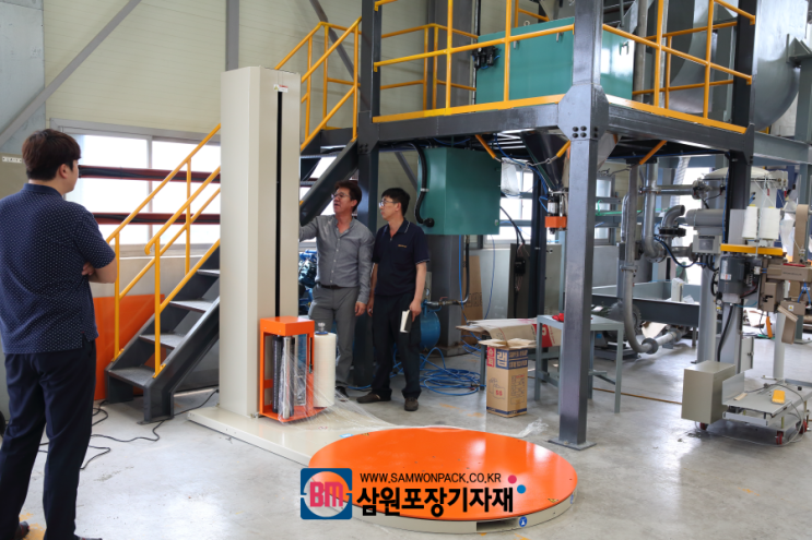 파렛트 랩핑기를 한국티알에 납품했습니다[삼원포장기자재] : 네이버 블로그