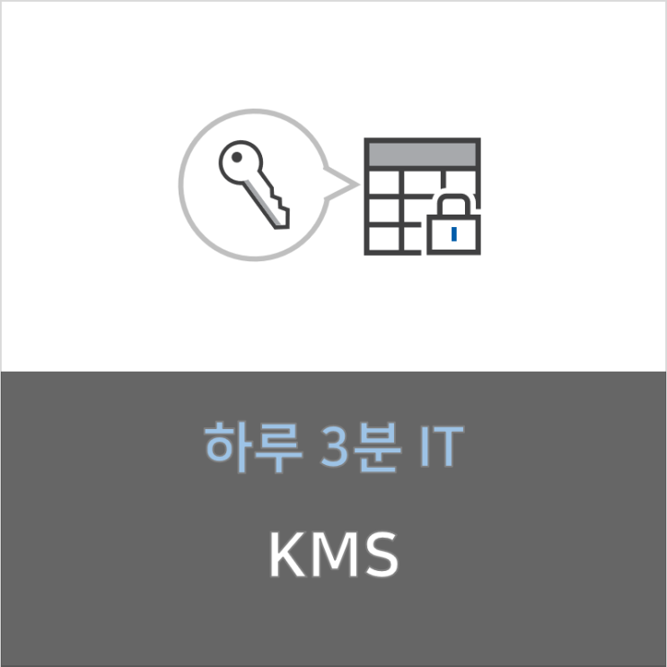 [하루 3분 IT] KMS (Key Management System, 암복호화 키관리 시스템) : 네이버 블로그