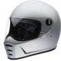 [빌트웰] 랜 스플리터S 헬멧 - 플랫 실버. 레트로, 풀페이스, 클래식 모터사이클 헬멧 (LANE SPLITTER HELMET - FLAT SILVER)