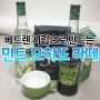 베드렌 시럽으로 만드는 민트 모히또 라떼