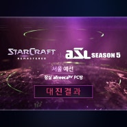 [ASL] 아프리카TV스타리그 시즌5 예선1일차 서울대진결과