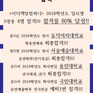 극소수 정예 연기입시학원 이디액팅컴퍼니!!!