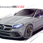 자동차일러스트+E63AMG+E클래스+한성모터스