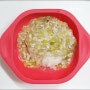 완료기 이유식 식단/유아 식단 : 닭고기양배추사과덮밥