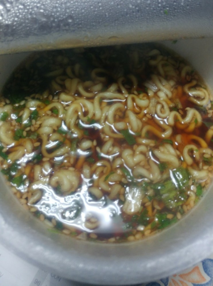 삼양 컵라면 쯔유 간장우동 큰컵 후기 : 네이버 블로그