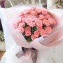 56_햇살 장미 백송이 꽃다발 Sunshine mini Rose Handtied by 블루레이스 Bluelace