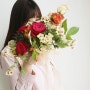 봄날 new 디자인부케 _ 강남플라워레슨 가로수길 꽃수업