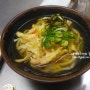 오사카 서서먹는 우동집 / 튀김우동 160엔