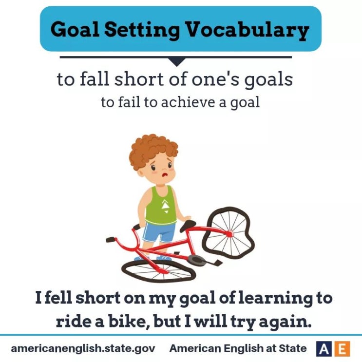 fall short of one's goals 목표에 못 미치다, 목표를 밑돌다 | 영어표현 : 네이버 블로그