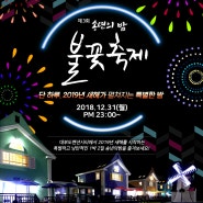 대부도펜션 에서 2018년 마무리 불꽃축제도 하고 새해맞이도 해요