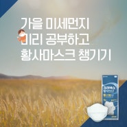 가을 미세먼지 미리 공부하고 황사마스크 챙기기