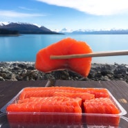 [뉴질랜드 남섬 여행] Part5. 푸카키호수 연어먹방!알파인살몬 (ALpine Salmon)