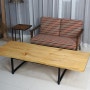 거실 원목테이블 소나무로 만든 와이드 떡판 테이블