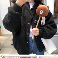 11월 코디, 양털 뽀글이 자켓 후기/ 여자쇼핑몰 “육육걸즈” 아우터 구매후기