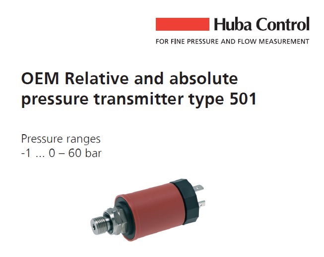 [Huba] 후바 배관용 정압 센서, OEM Relative and absolute pressure transmitter ...