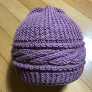 크롬걸님의 “가로무늬 꽈배기 모자”
