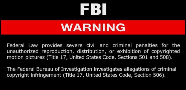 All Rights Reserved Fbi Warning Screen Logo