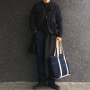 Cafe Tote (navy/ecru) styling