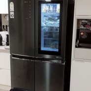 냉장고추천 :: 더블매직스페이스 노크온 (F871MT95T) 냉장고 실사