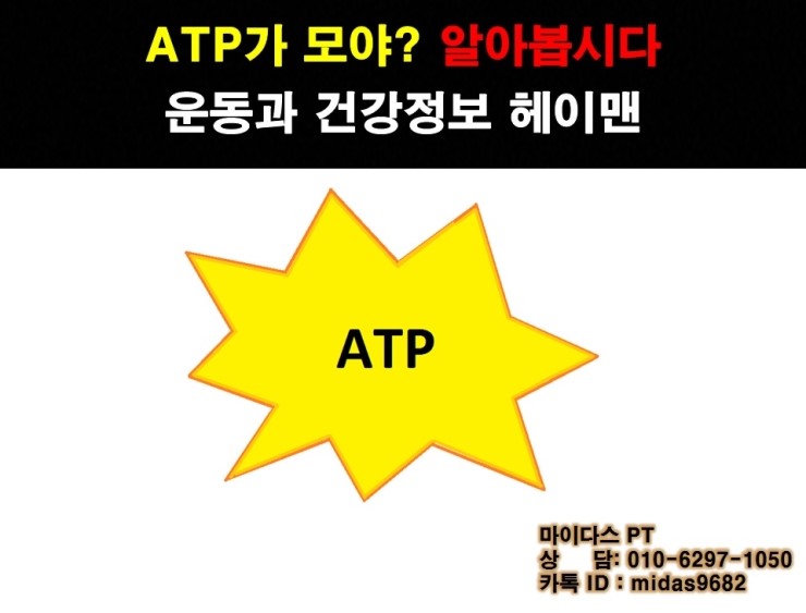 ATP가 모야? 알아봅시다! : 네이버 블로그