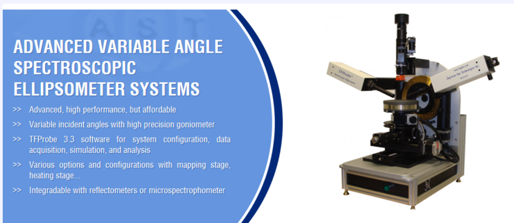Thin Film Advanced variable angle spectroscopic ellipsometer 엘립소메터 박막두께 ...