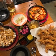 왕십리 치킨버스 치킨이랑 떡볶이! 엔터식스 근처 치킨집 가격 후기