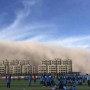최악 스모그 간쑤성 '높이 100ｍ' 모래폭풍