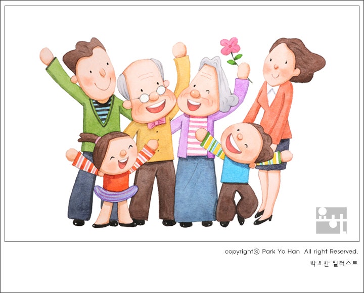 가족,행복한가족,이미지,그림,일러스트,박요한일러스트 : 네이버 블로그