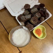 간단하게 순대와 맥주한잔!